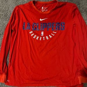 Nike Los Angeles Clippers long sleeve t-shirt, size L.